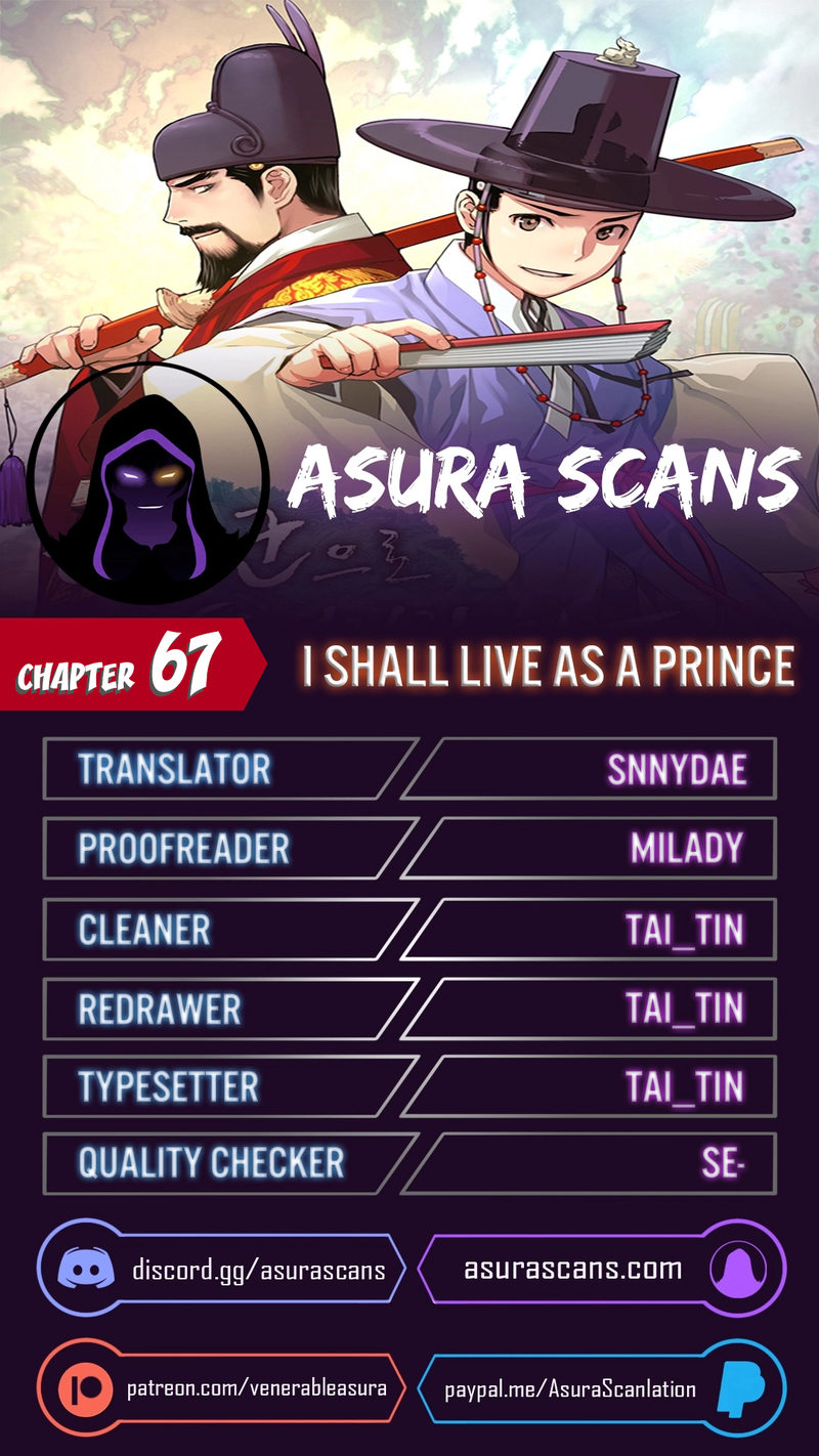 I Shall Live as a Prince Chapter 67 - Page 1