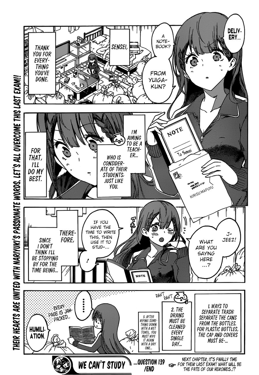 Bokutachi wa Benkyou ga Dekinai Chapter 139 - Page 20