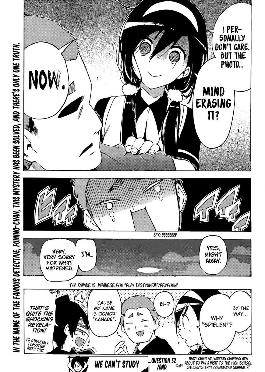 Bokutachi wa Benkyou ga Dekinai Chapter 52 - Page 20