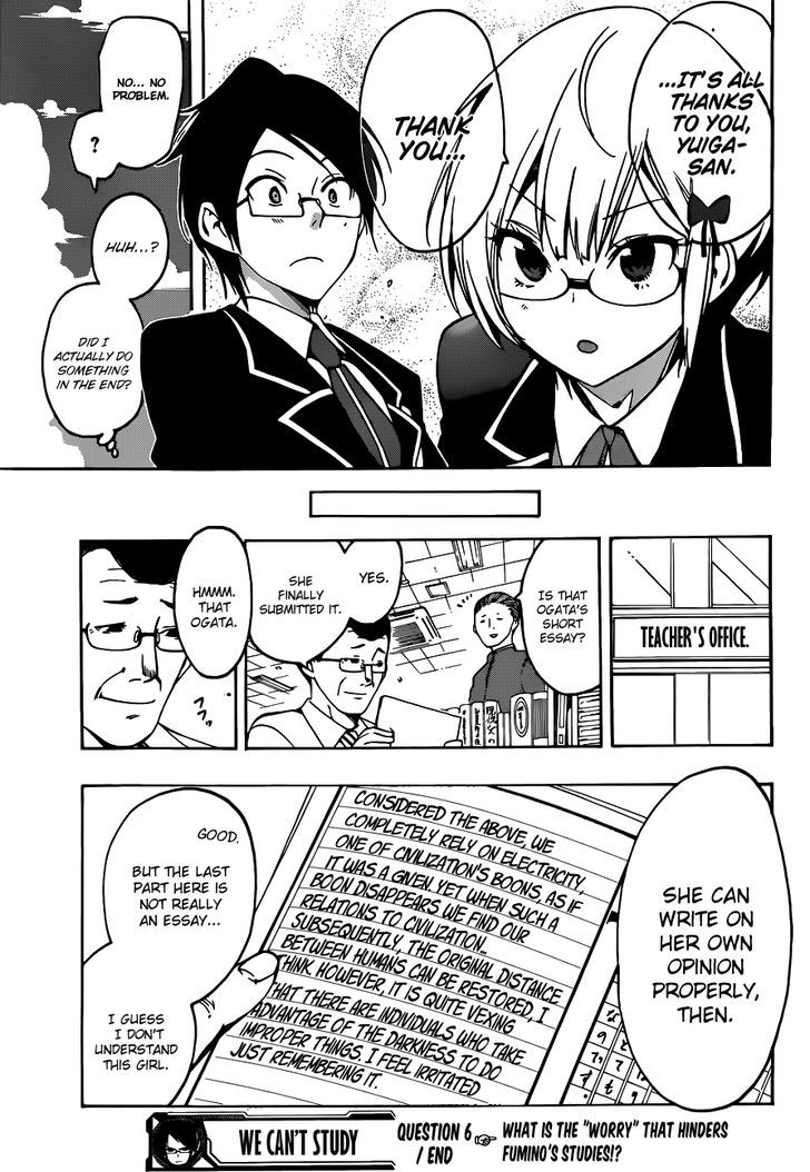 Bokutachi wa Benkyou ga Dekinai Chapter 6 - Page 20