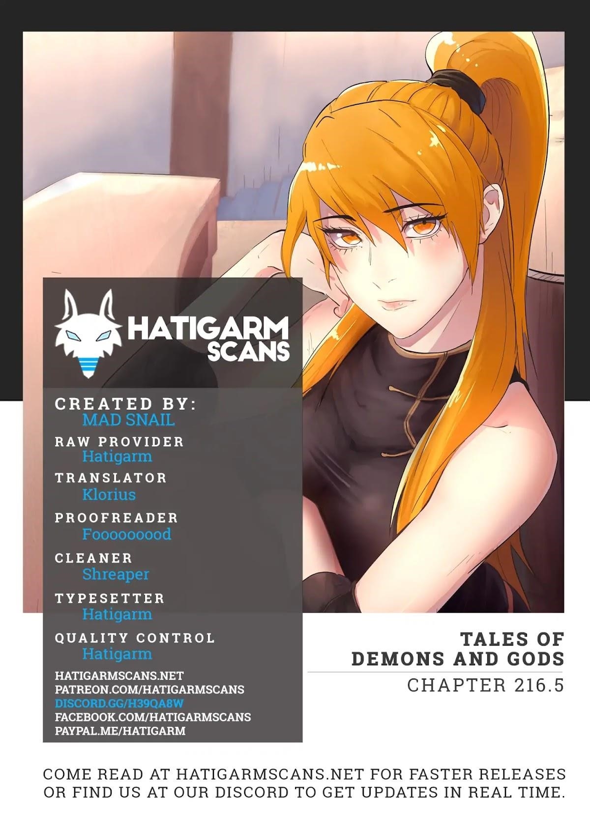 TALES OF DEMONS AND GODS Chapter 216.5 - Page 1