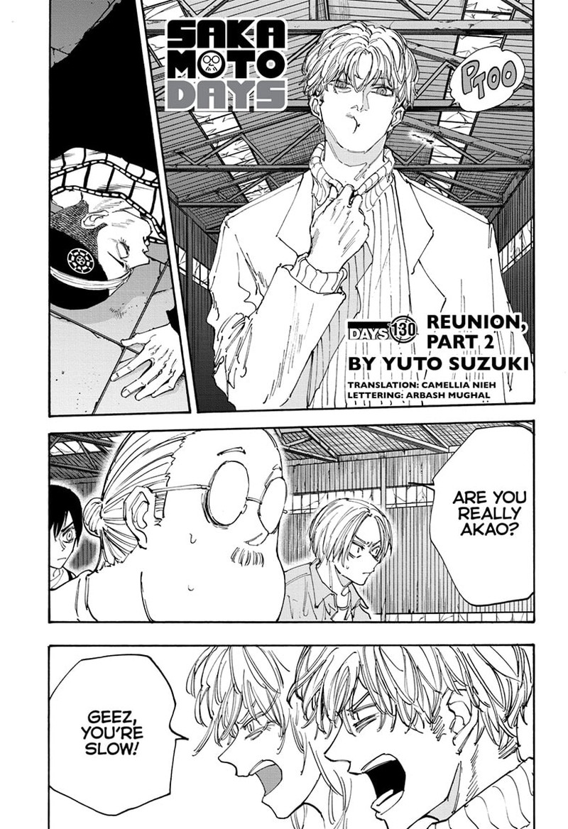Sakamoto Days Chapter 130 - Page 1