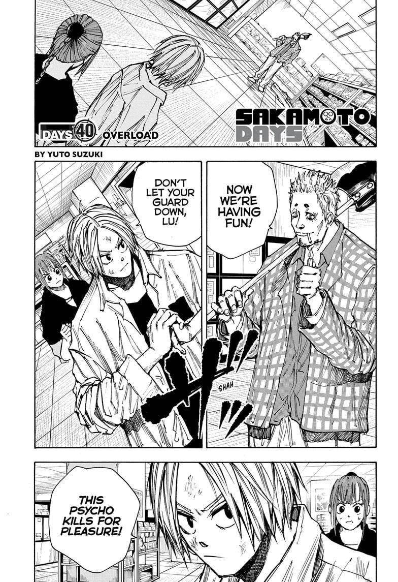 Sakamoto Days Chapter 40 - Page 1