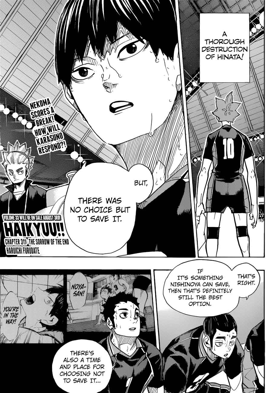 Haikyuu!! Chapter 311 - Page 1