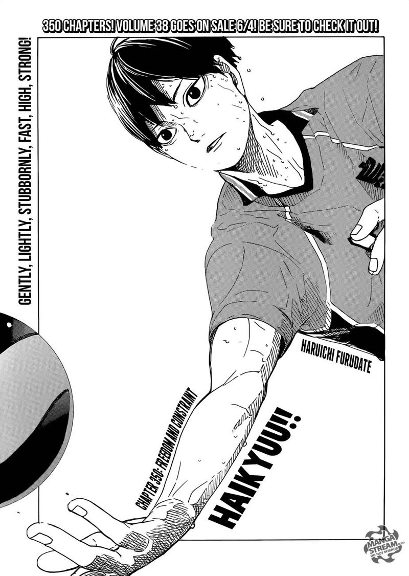 Haikyuu!! Chapter 350 - Page 1
