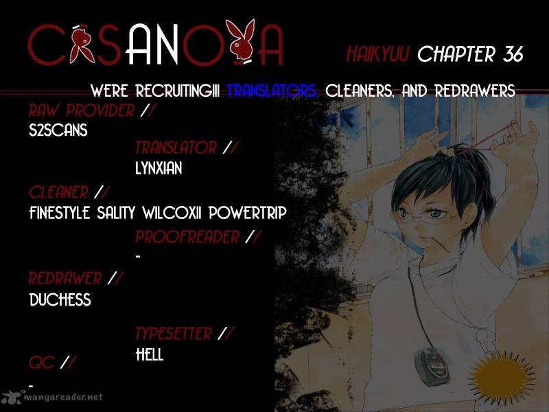 Haikyuu!! Chapter 36 - Page 1
