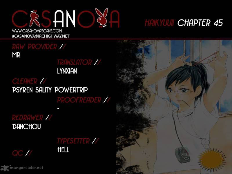 Haikyuu!! Chapter 45 - Page 1