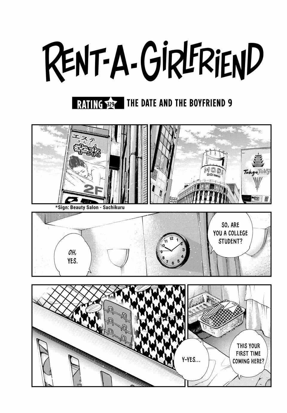 Kanojo, Okarishimasu Chapter 329 - Page 1