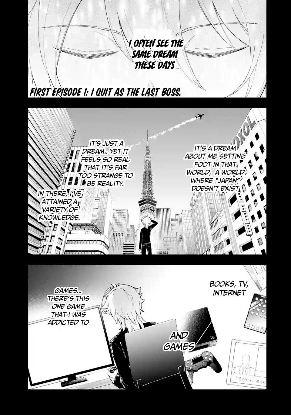 Last Boss, Yametemita ~Shujinkou ni Taosareta Furi Shite Jiyuu ni Ikitemita~ Chapter 1.1 - Page 1