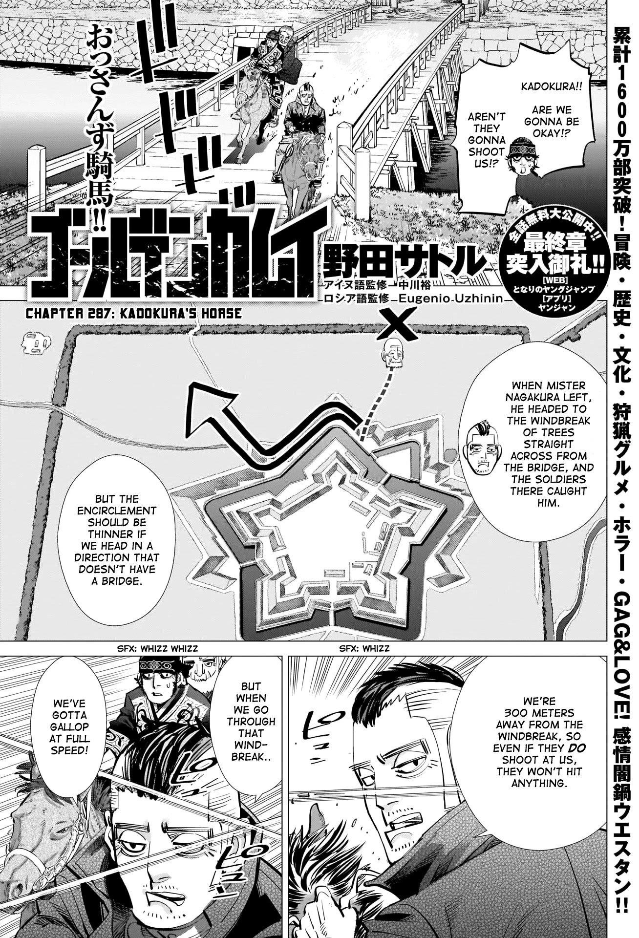 Golden Kamui Chapter 287 - Page 1