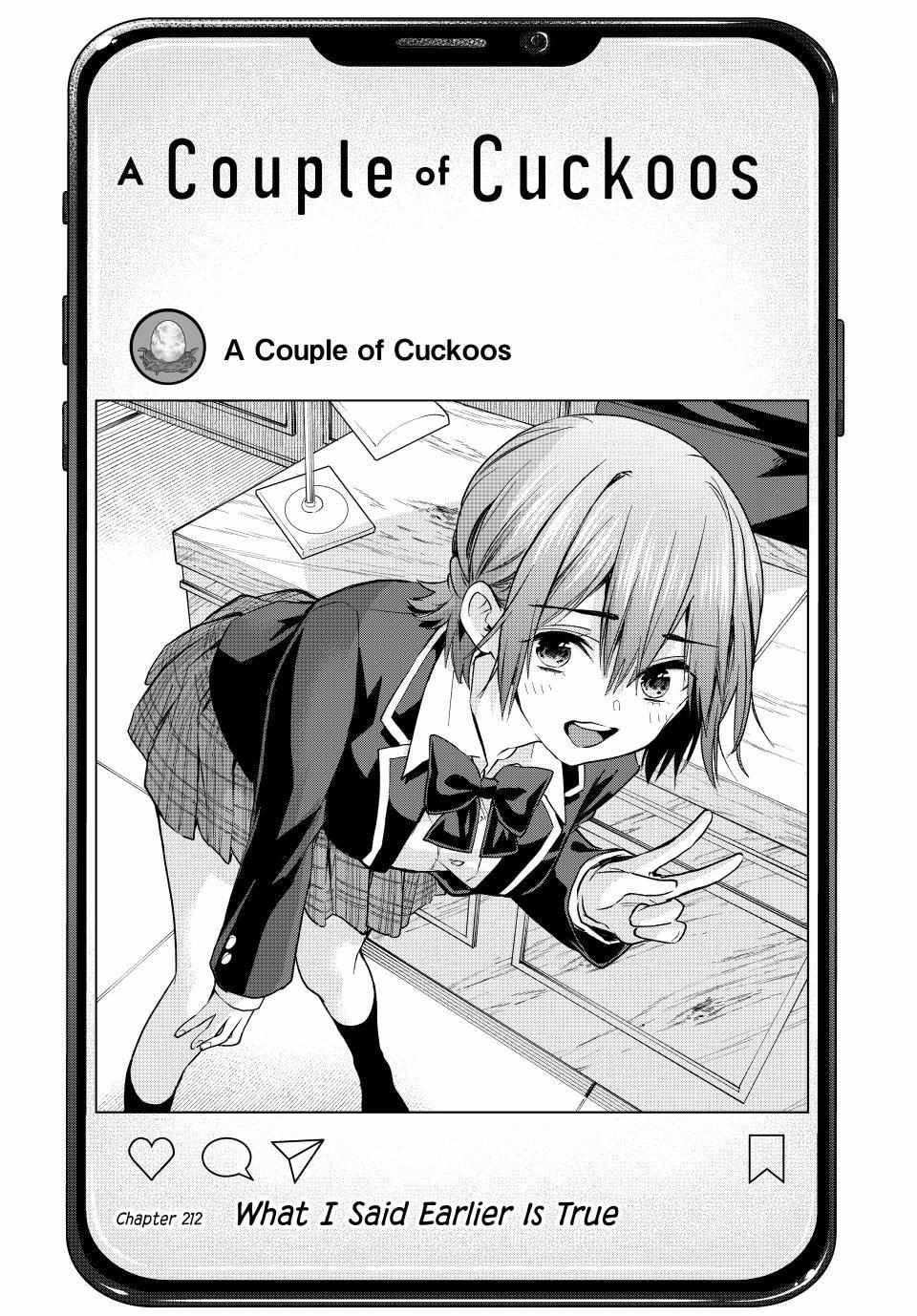 A Couple of Cuckoos Chapter 212 - Page 1