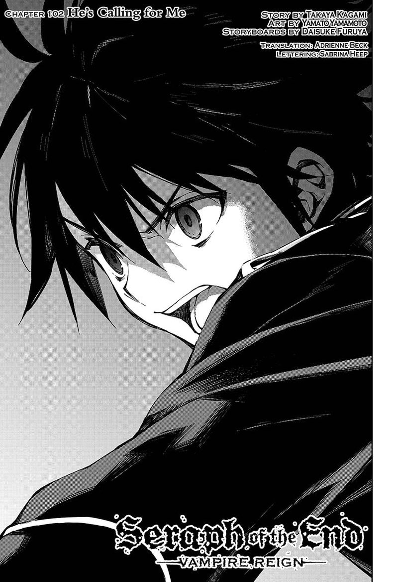 Seraph of the End: Vampire Reign Chapter 102 - Page 1