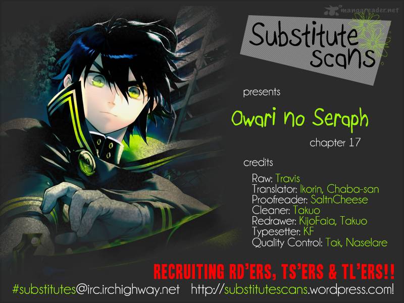 Seraph of the End: Vampire Reign Chapter 17 - Page 1