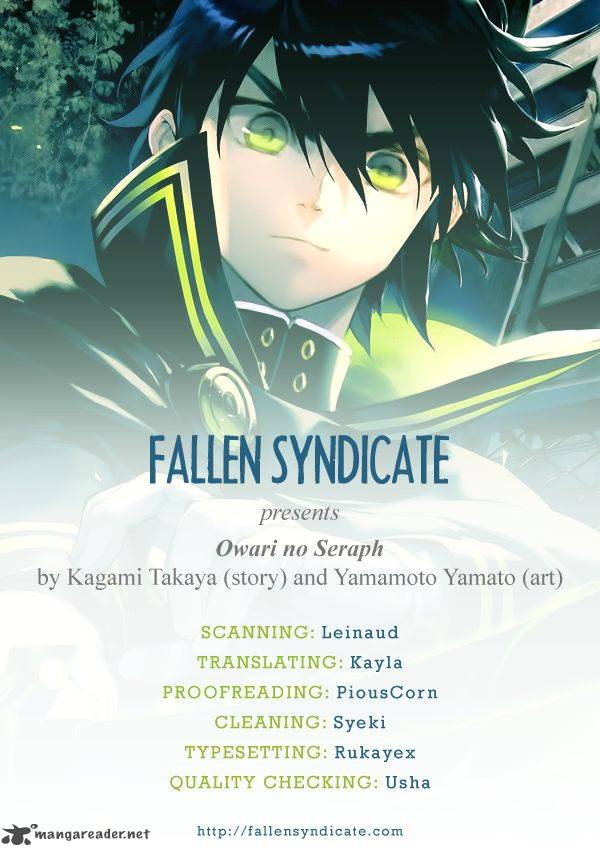 Seraph of the End: Vampire Reign Chapter 8 - Page 1