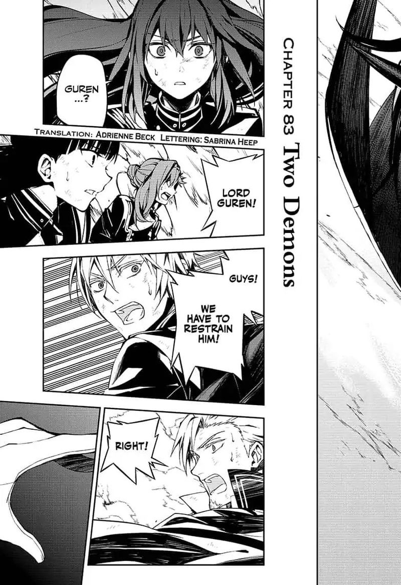 Seraph of the End: Vampire Reign Chapter 83 - Page 3