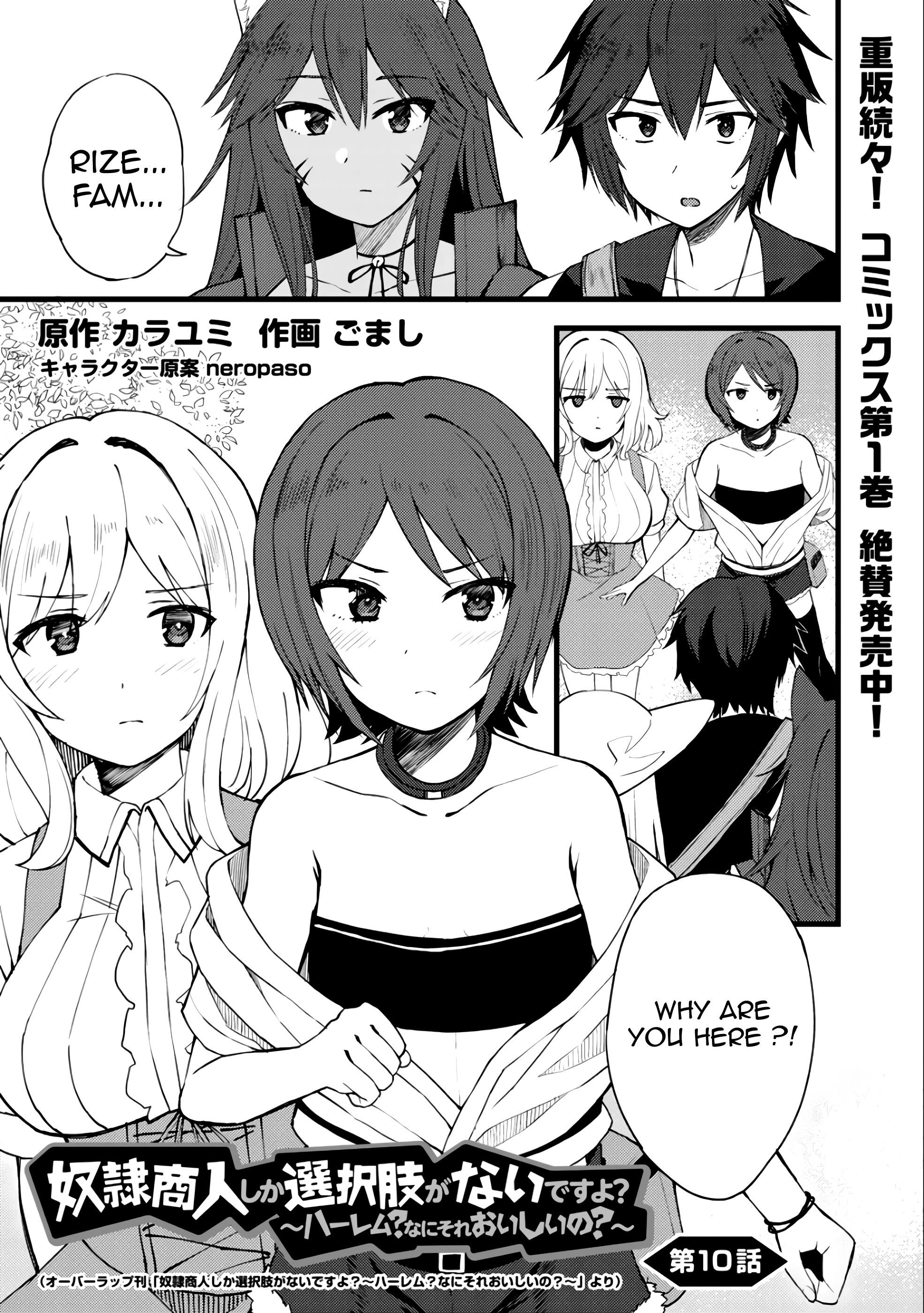 Is The Only Option a Slave Merchant? ~ Harem? What is that, Is it tasty? ~ Chapter 10 - Page 1