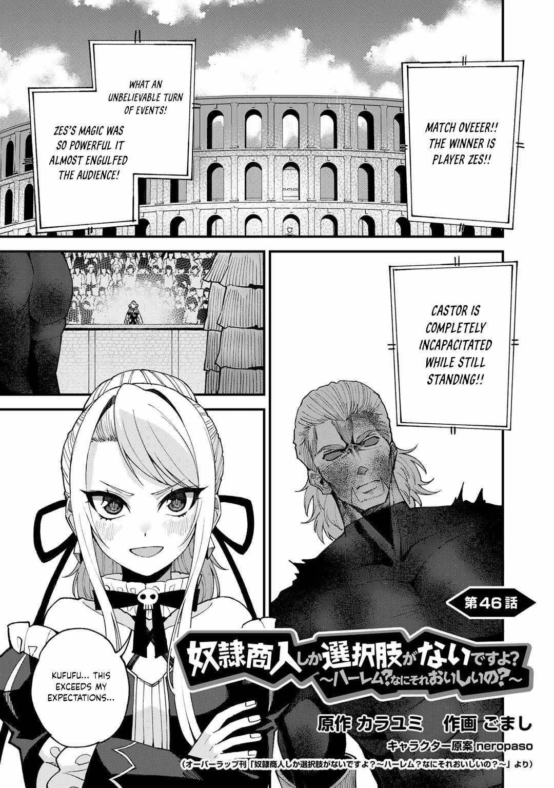 Is The Only Option a Slave Merchant? ~ Harem? What is that, Is it tasty? ~ Chapter 46 - Page 1