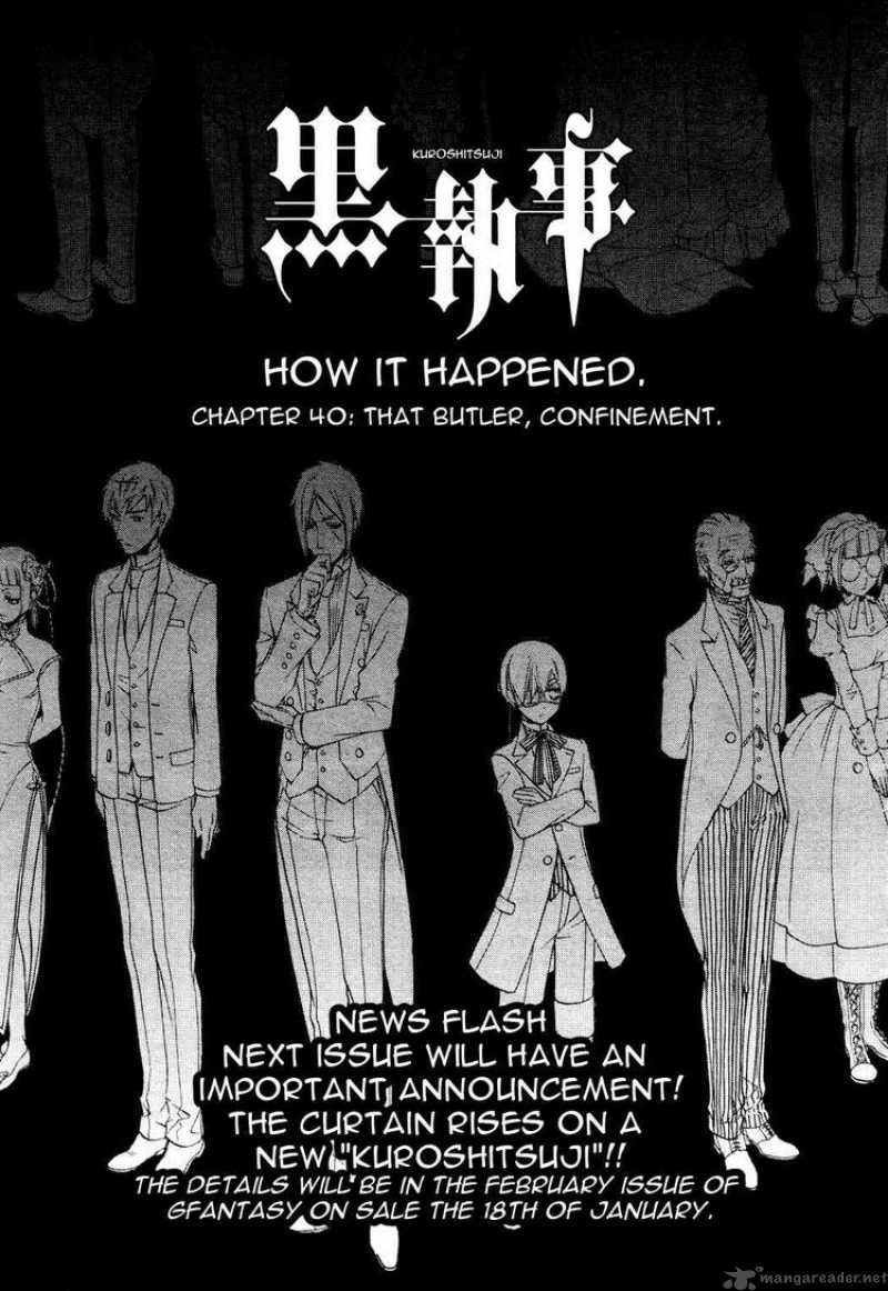 Kuroshitsuji Chapter 40 - Page 1