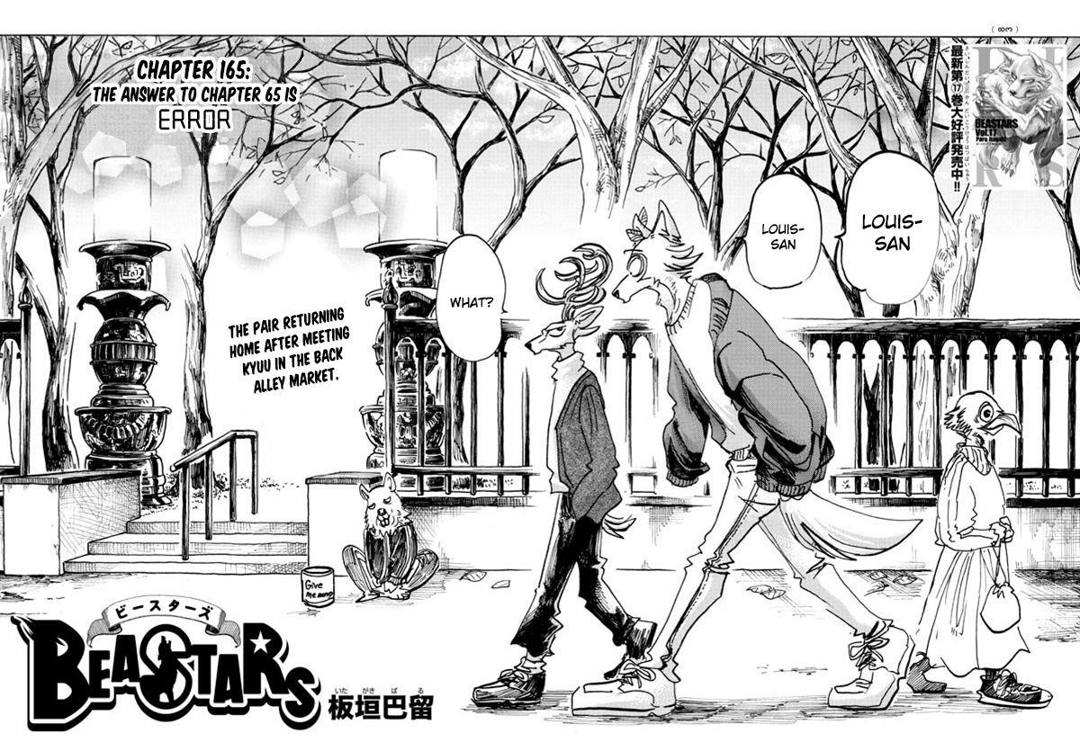 Beastars Chapter 165 - Page 1