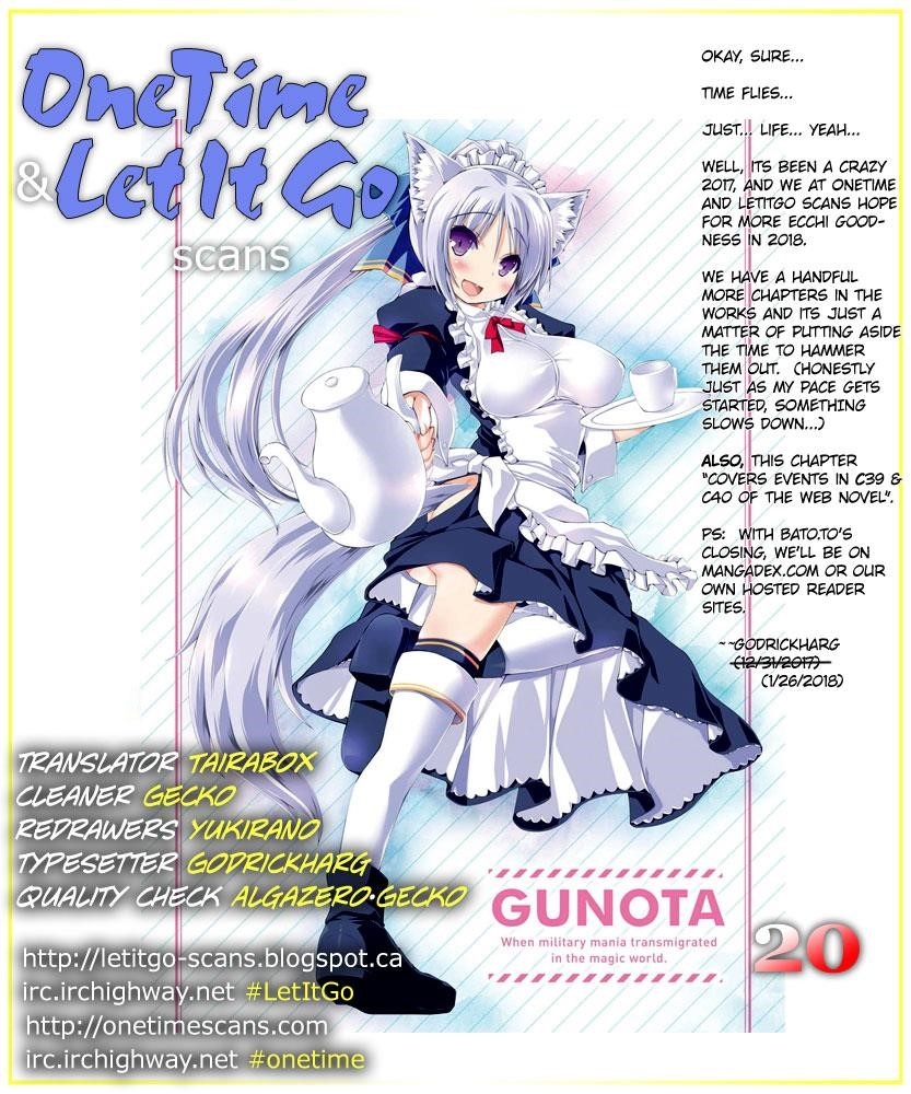 Gunota Ga Mahou Sekai Ni Tensei Shitara, Gendai Heiki De Guntai Harem O Tsukucchaimashita!? Chapter 20 - Page 1