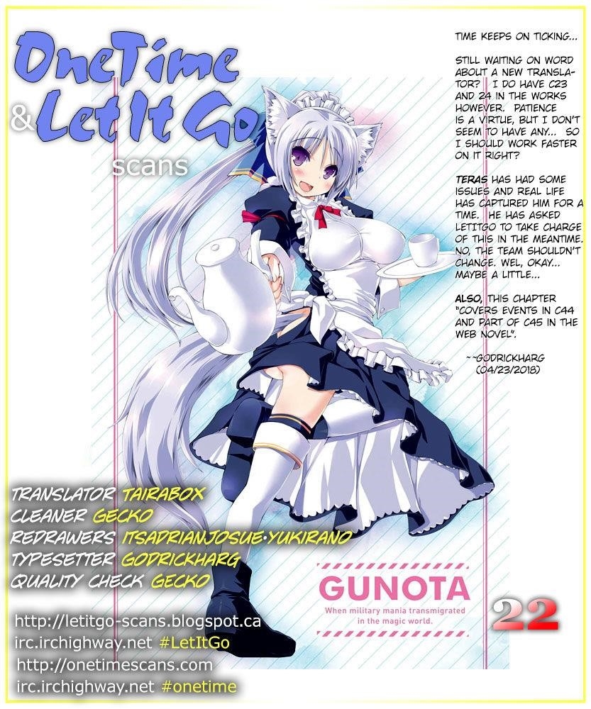 Gunota Ga Mahou Sekai Ni Tensei Shitara, Gendai Heiki De Guntai Harem O Tsukucchaimashita!? Chapter 22 - Page 1