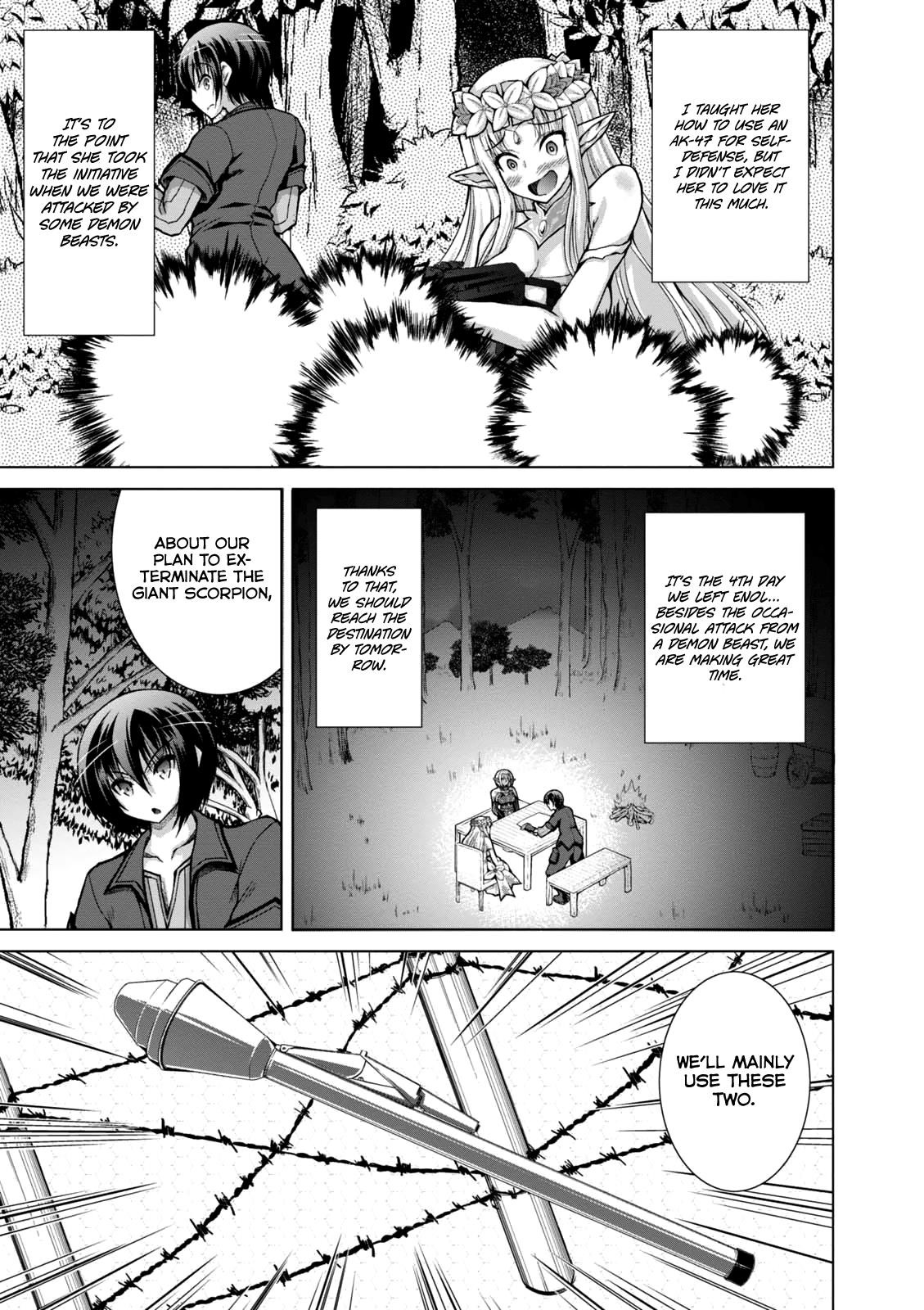 Gunota Ga Mahou Sekai Ni Tensei Shitara, Gendai Heiki De Guntai Harem O Tsukucchaimashita!? Chapter 31 - Page 3