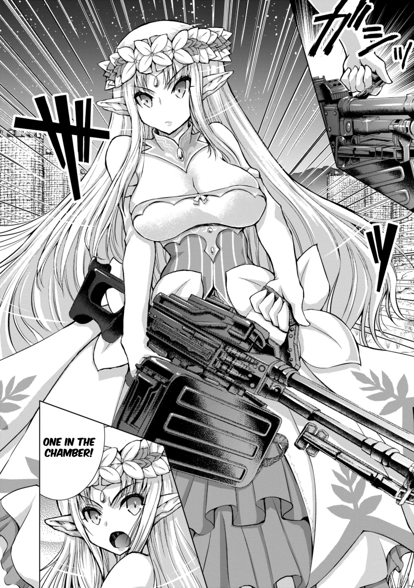 Gunota Ga Mahou Sekai Ni Tensei Shitara, Gendai Heiki De Guntai Harem O Tsukucchaimashita!? Chapter 37 - Page 17