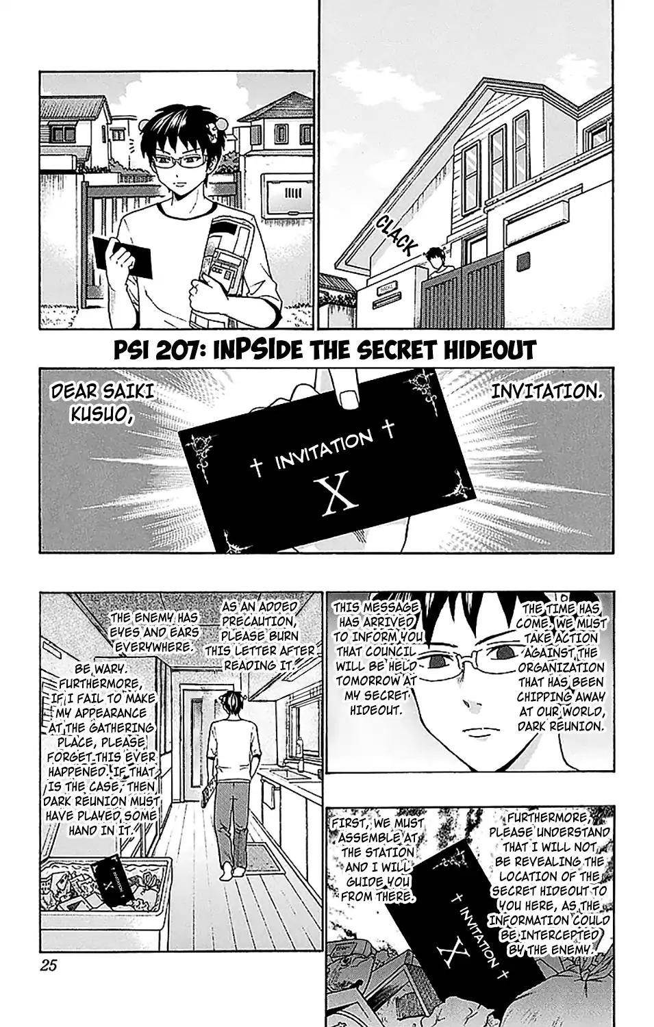 Saiki Kusuo No Sainan Chapter 207 - Page 2