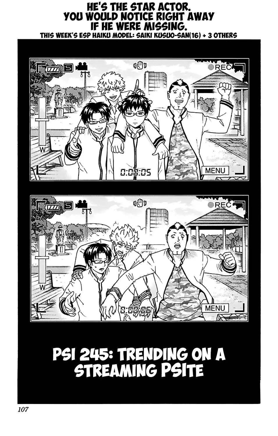 Saiki Kusuo No Sainan Chapter 245 - Page 4