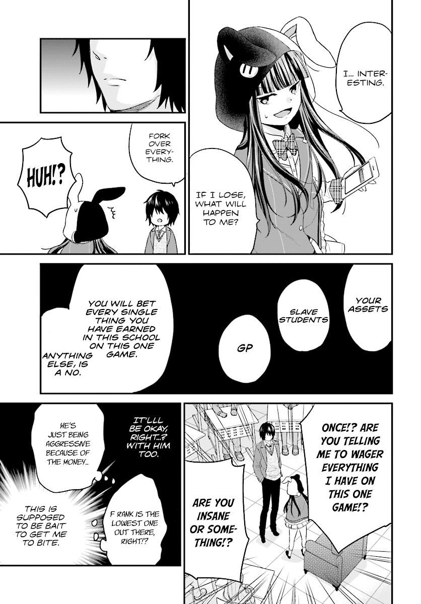 Dear Self-styled F rank bro’ says, he’s gonna rule a game-oriented school. Chapter 10 - Page 20