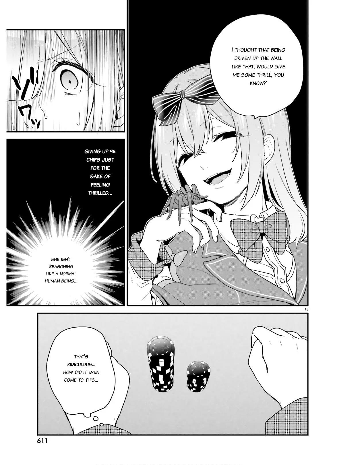 Dear Self-styled F rank bro’ says, he’s gonna rule a game-oriented school. Chapter 25 - Page 13