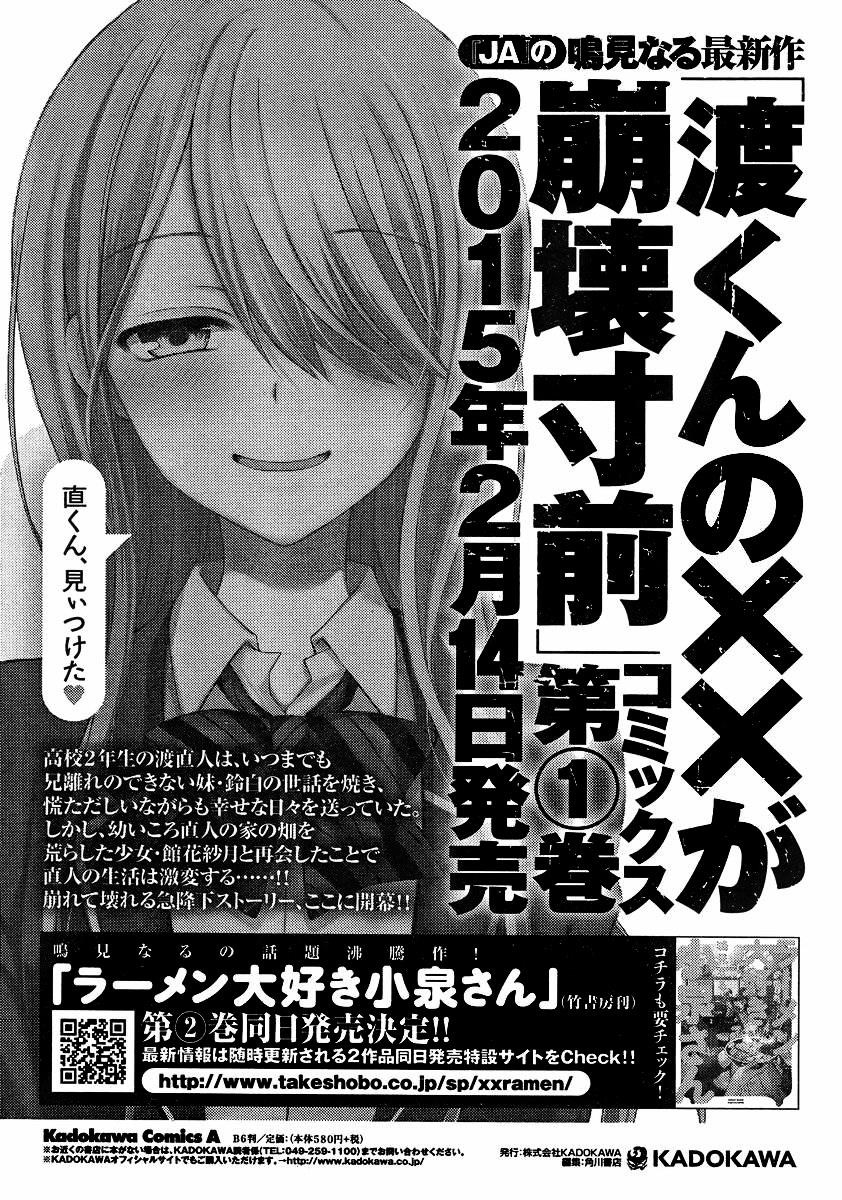 Watari-Kun No Xx Ga Houkai Sunzen Chapter 6 - Page 30