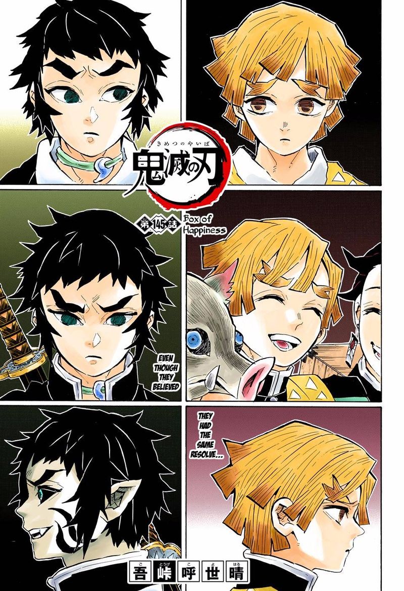 Demon Slayer: Kimetsu no Yaiba – manga in colored Chapter 145 - Page 1