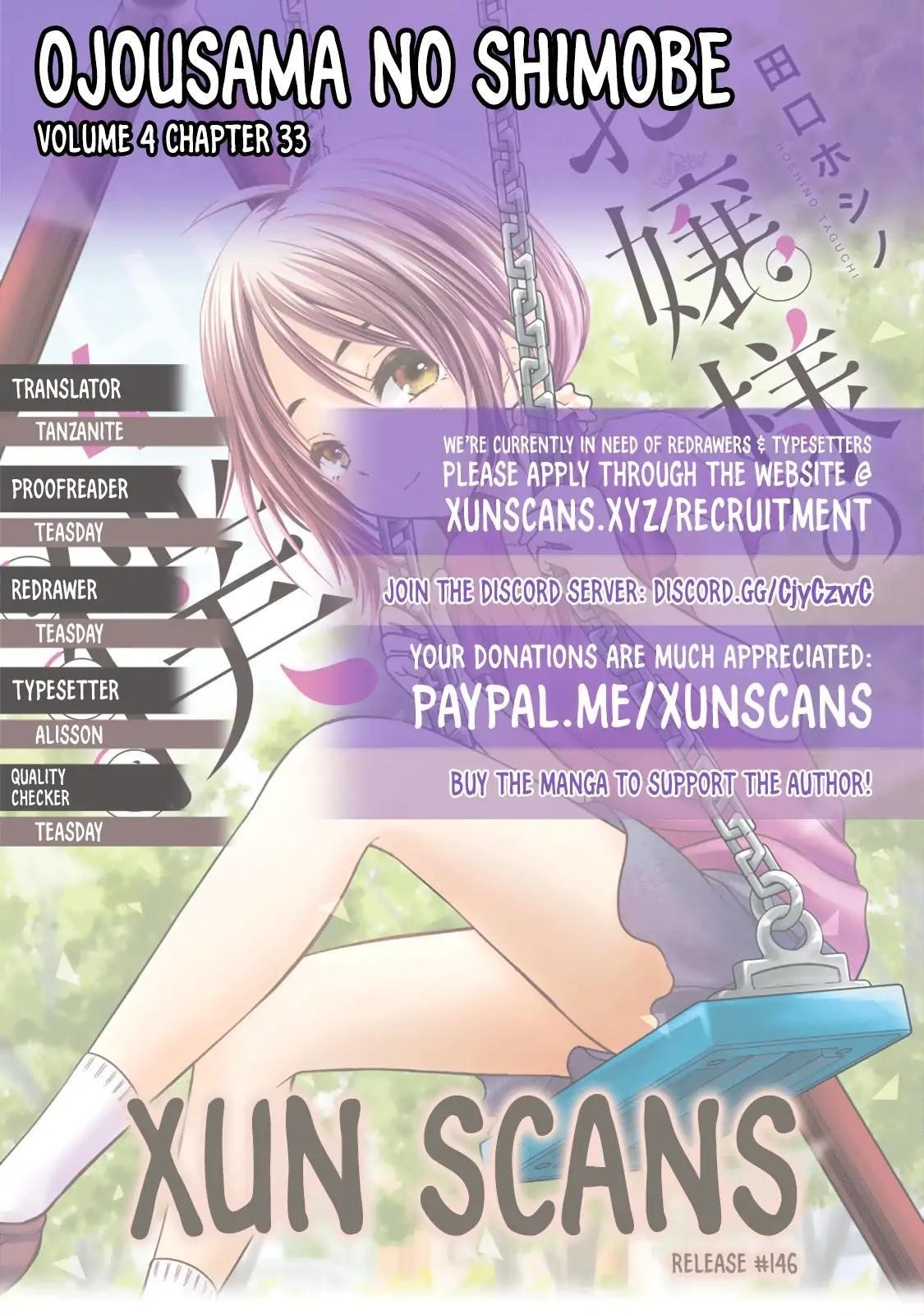 Ojousama No Shimobe Chapter 33 - Page 1