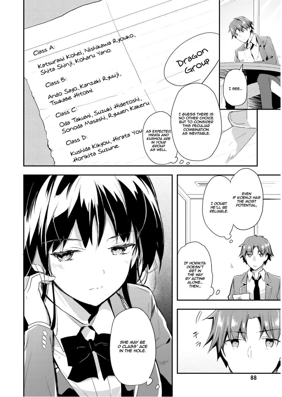 Youkoso Jitsuryoku Shijou Shugi no Kyoushitsu e Chapter 31 - Page 8