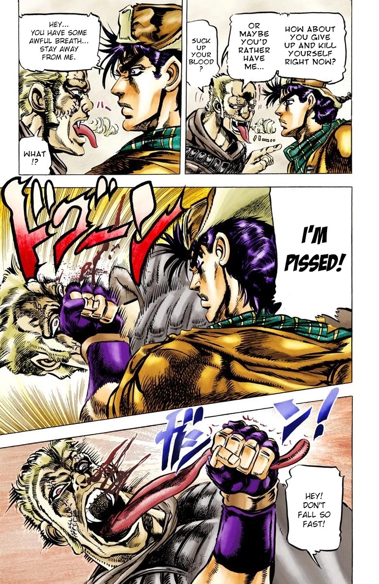 JoJo’s Bizarre Adventure Part 2 – Battle Tendency (Colored) Chapter 52 - Page 7