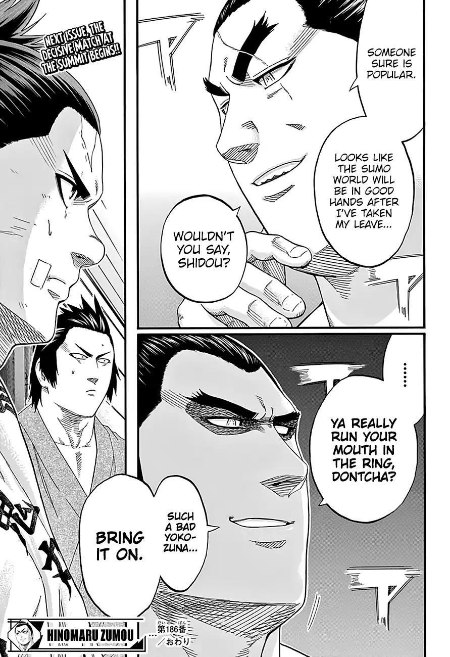 Hinomaru Sumo Chapter 186 - Page 20