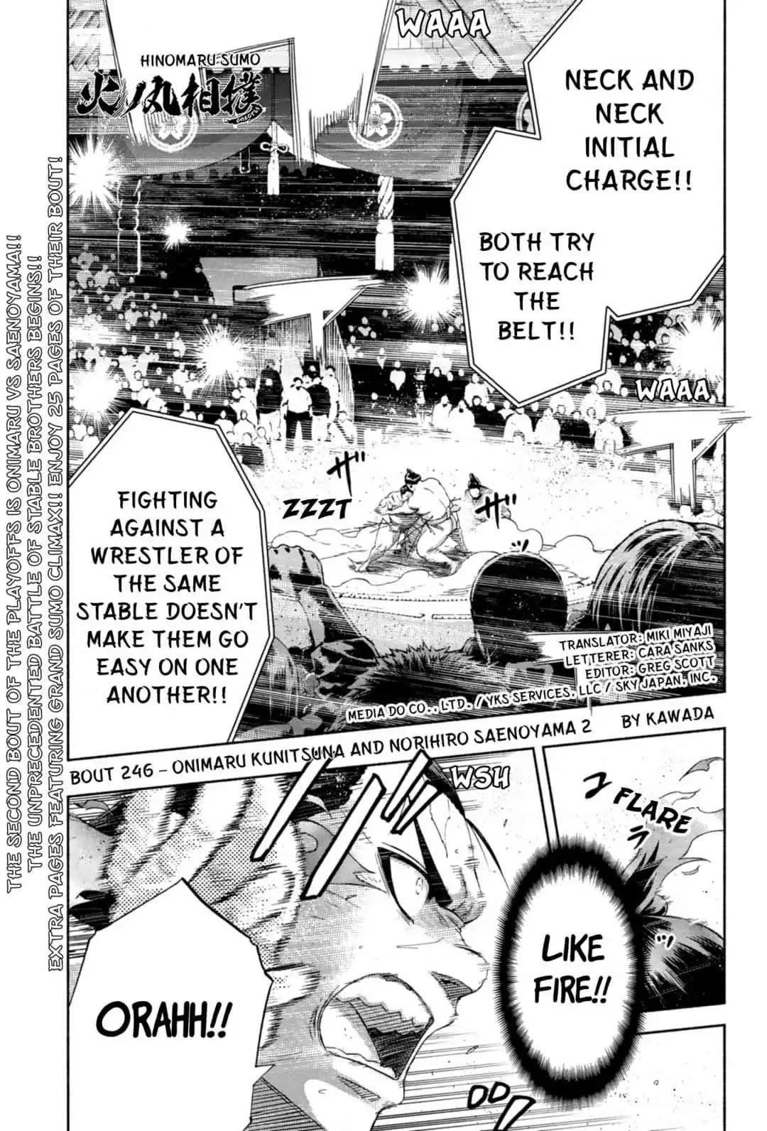 Hinomaru Sumo Chapter 246 - Page 1