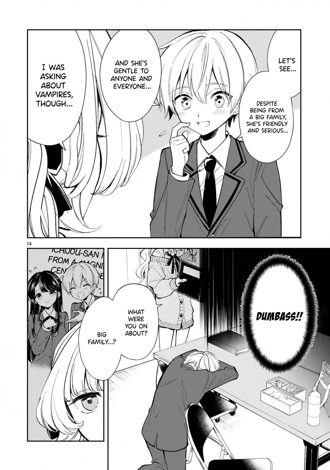 Ichijou-San Wa Kao Ni Deyasui Chapter 4 - Page 14
