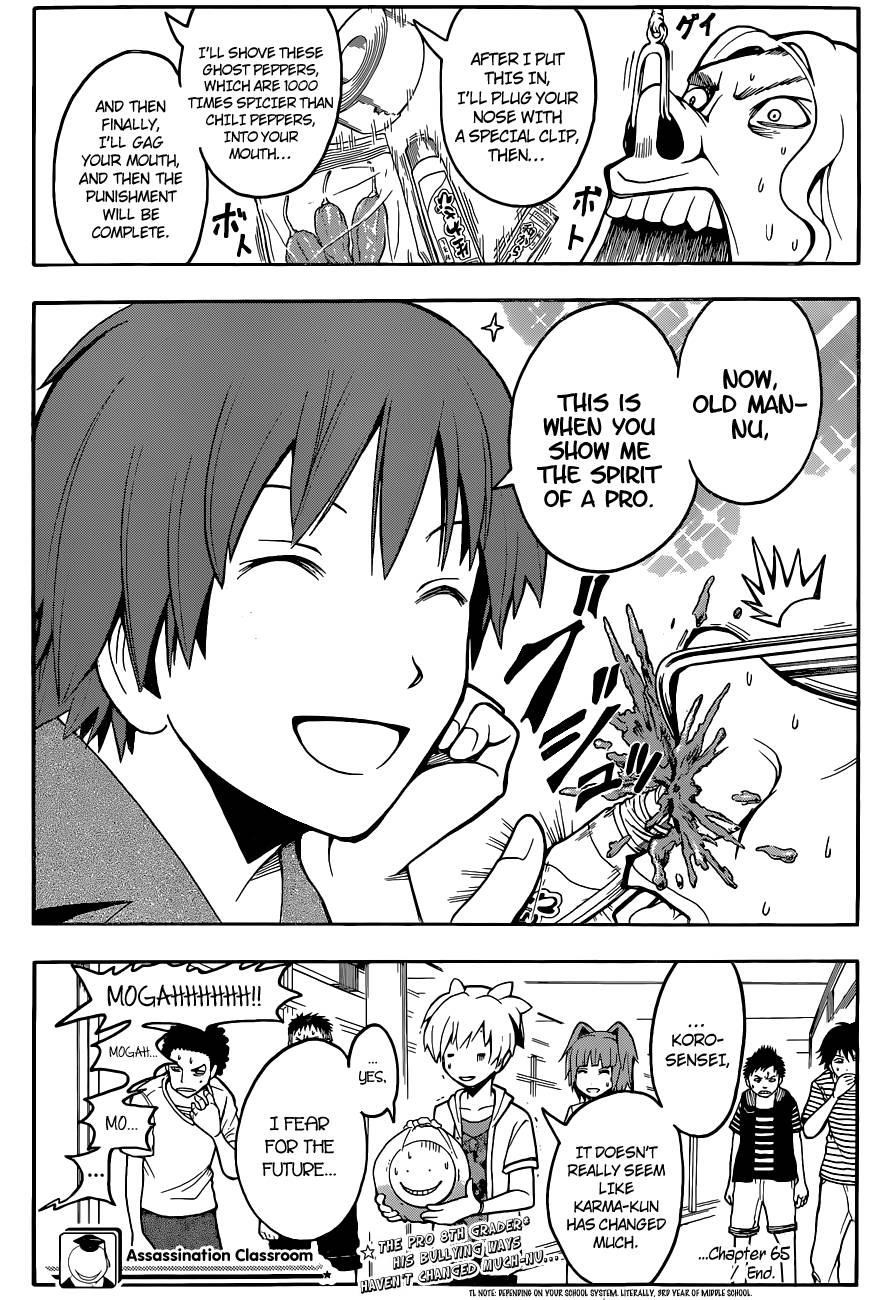 Ansatsu Kyoushitsu Chapter 65 - Page 20