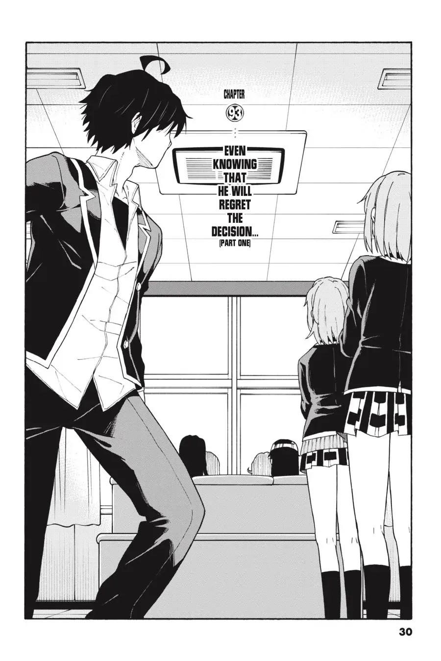 My Youth Romantic Comedy Is Wrong as I Expected Chapter 93 - Page 1