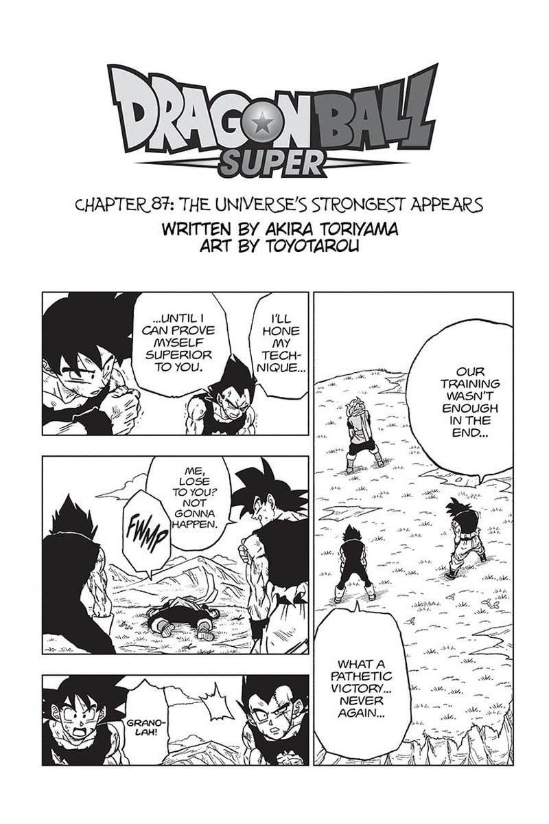 Dragon Ball Chou (Super) Chapter 87 - Page 1