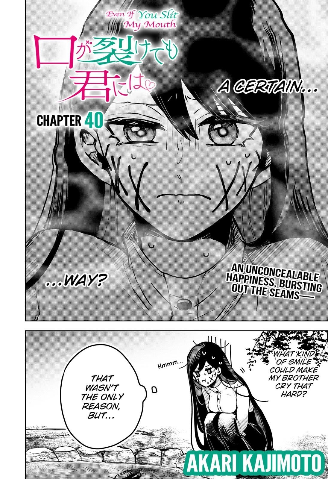 Kuchi ga Saketemo Kimi ni wa (2020 Short) Chapter 40 - Page 2