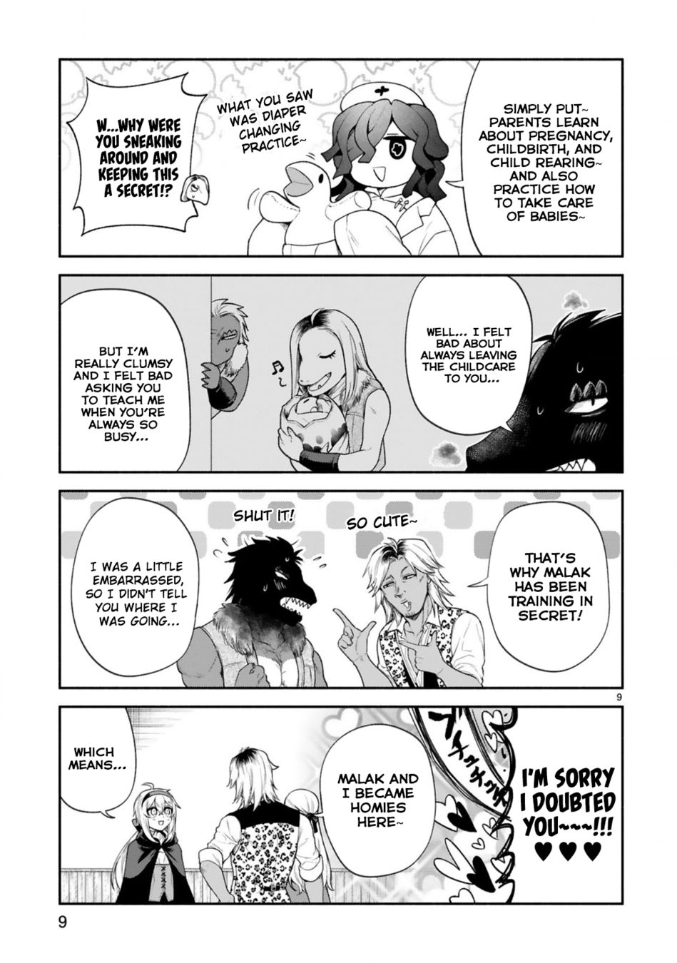 Dekoboko Majo no Oyako Jijou Chapter 34 - Page 9