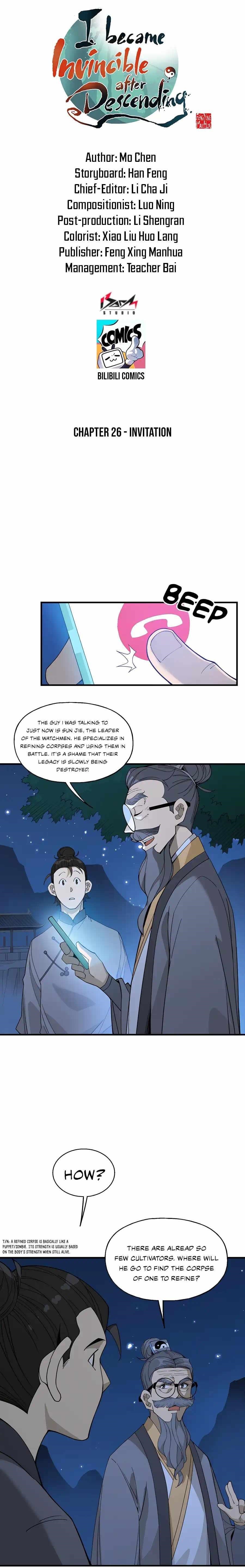 Descending The Mountain As Invincible Chapter 26 - Page 1