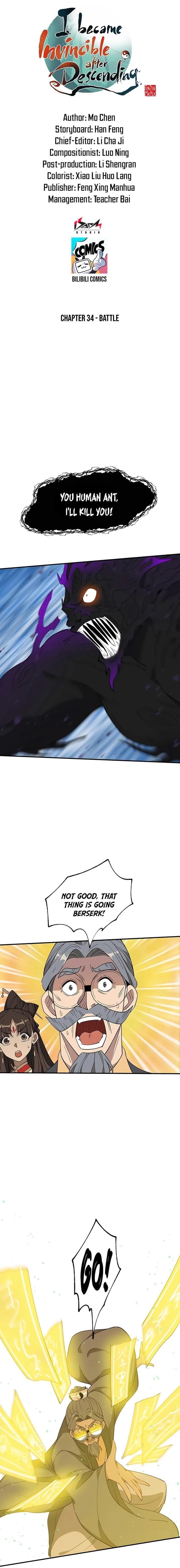 Descending The Mountain As Invincible Chapter 34 - Page 1