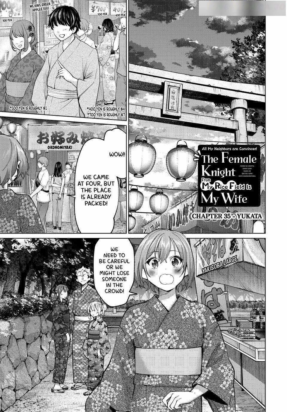 I Found a Female Knight in a Rice Field, in the Countryside They Think She’s My Wife Chapter 35 - Page 1