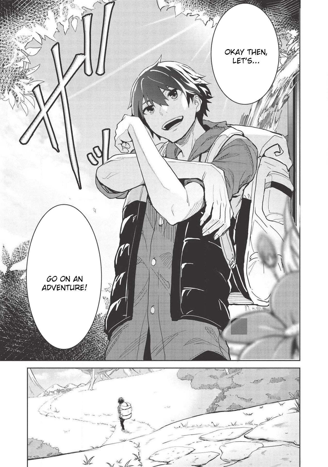 Itsudemo Jitaku Ni Kaerareru Ore Wa, Isekai De Gyoushounin O Hajimemashita Chapter 1 - Page 14