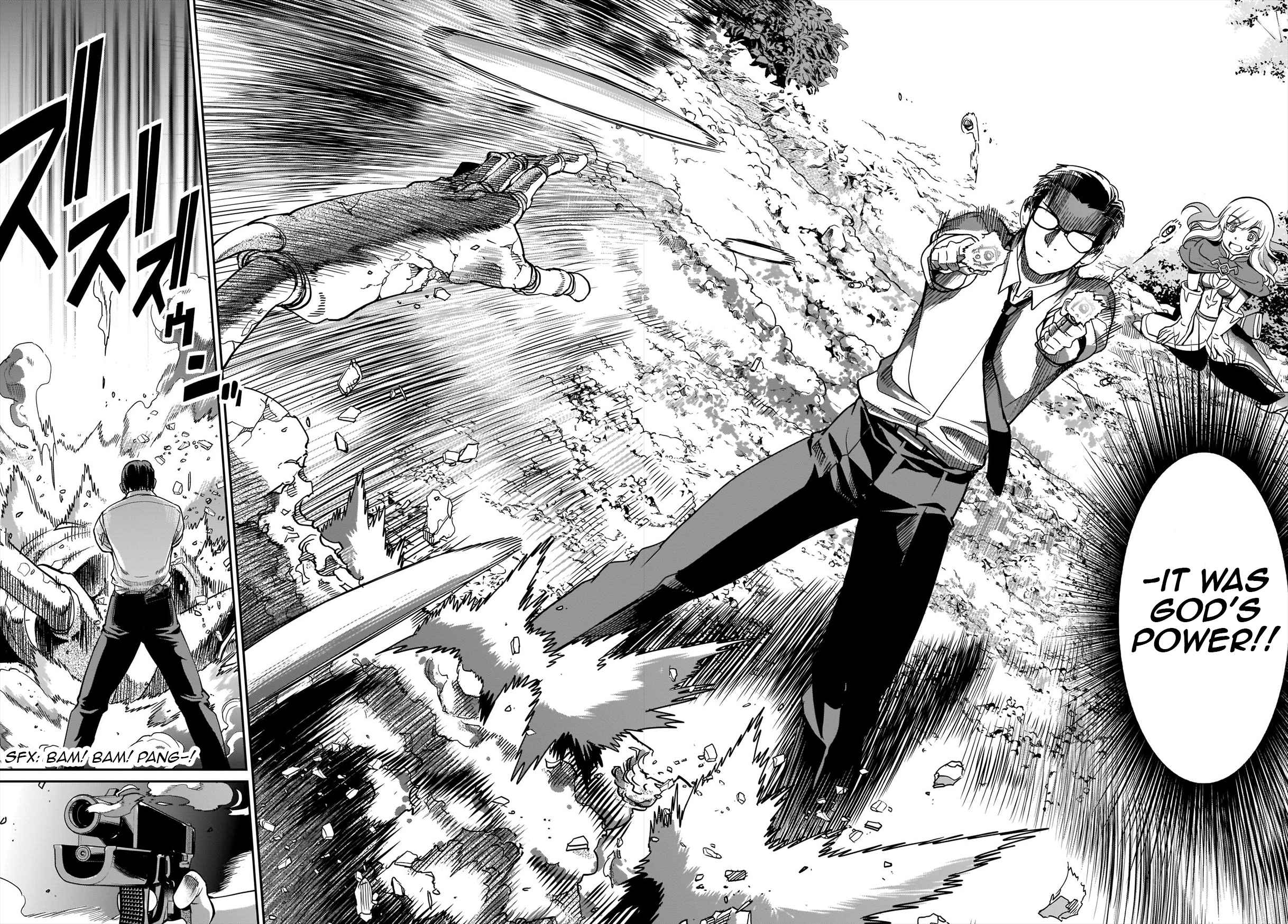 The gunner’s life of a middle-aged man summoned to another world and armed with a rifle: an airsoft addicted salaryman returns to the alternative world after work Chapter 1 - Page 23