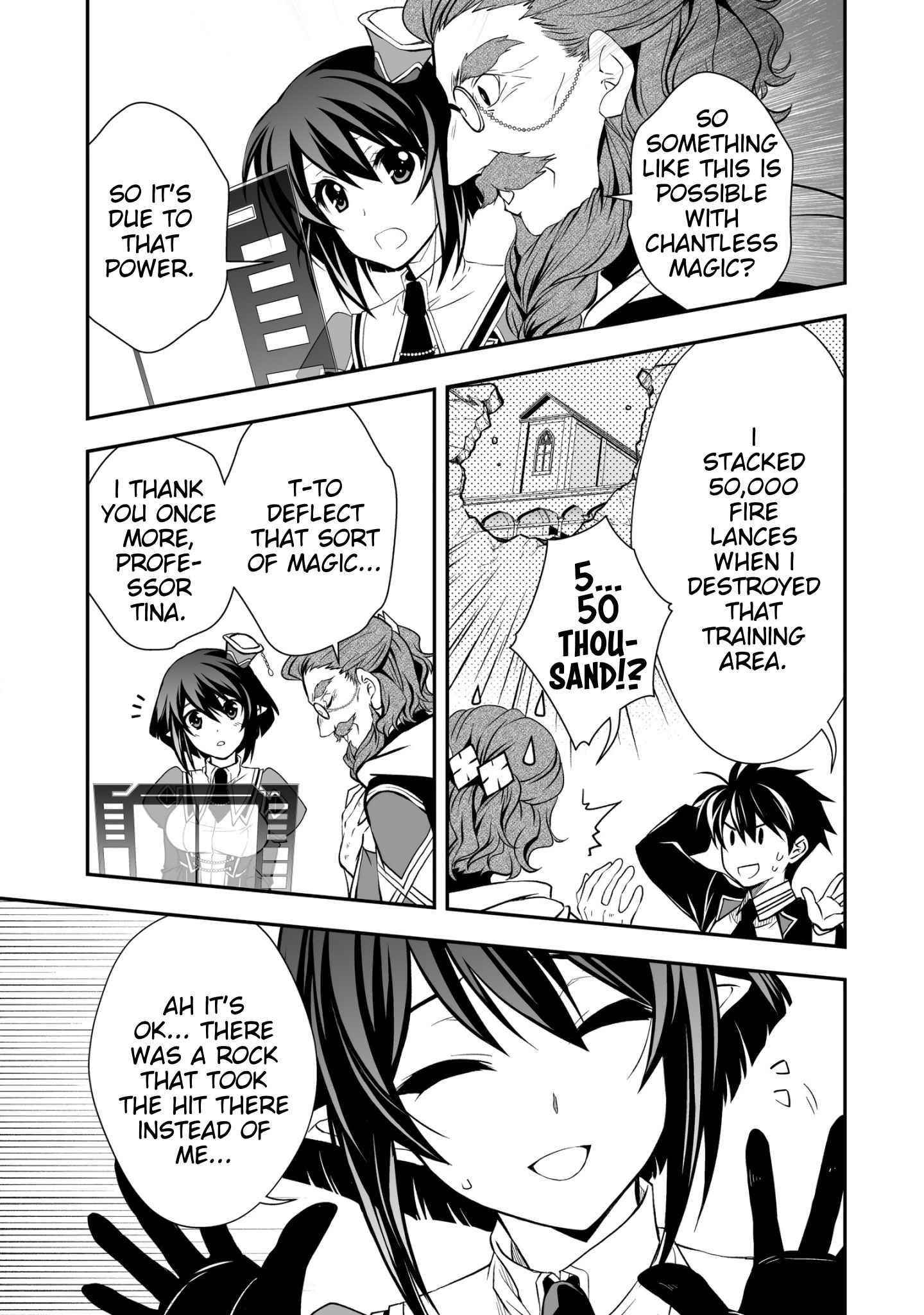 Level 1 no Saikyou kenja ~Noroi de sai kakyuu mahou shika tsukaenaikedo, kami no kanchigai de mugen no maryoku o te ni ire saikyou ni~ Chapter 24 - Page 7